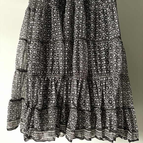 Max Studio Maxi Dress Black and White Pattern - Picture 2 of 8